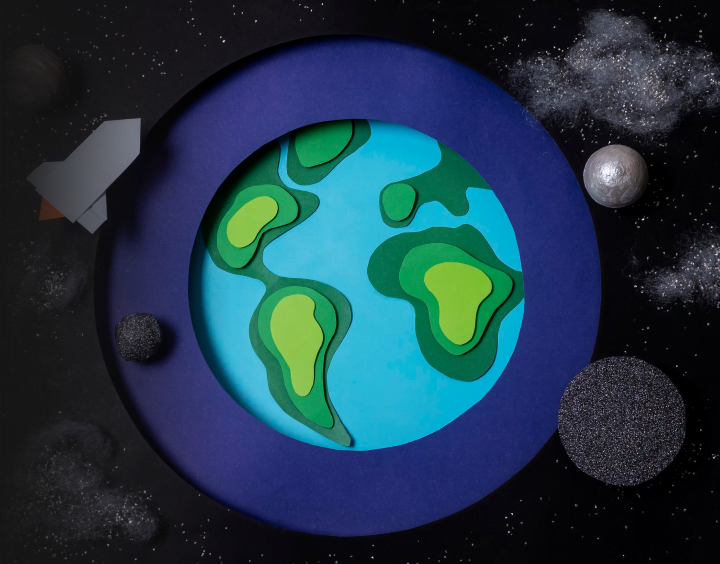 abstract still life universe composition 1 2