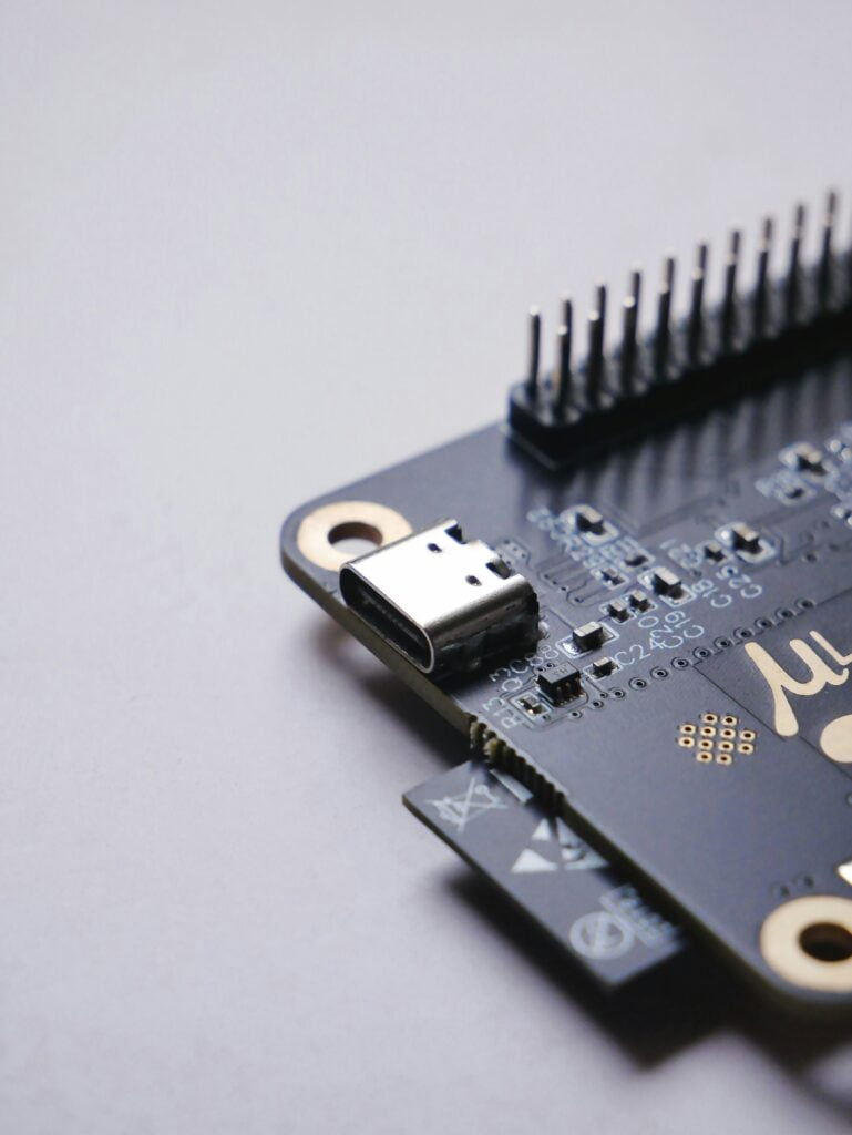 USB Type-C connector of uLab Kiwi FPGA development board stockpack unsplash.